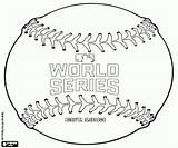 Baseball Coloring Pages Ball Series Printable Mlb Mbl Trophy Logo sketch template