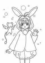 Sakura Coloring Pages Cardcaptor Card Anime Printable Kids Bestcoloringpagesforkids Captors Drawing Bunny Print 08kb 1483 Color Search Choose Board 4kids sketch template