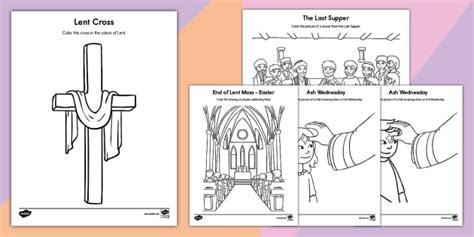 printable lent coloring pages  kids twinkl usa twinkl