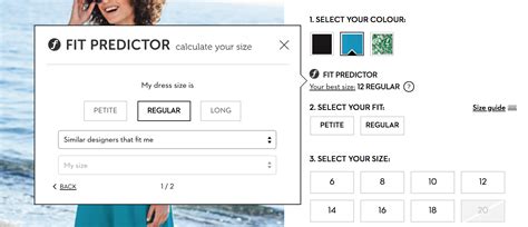 ecommerce users find   fit   fit finder