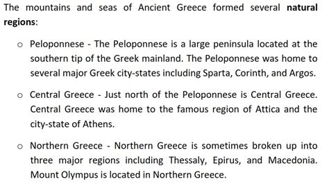 geography  history cortadura st eso unit  ancient greece