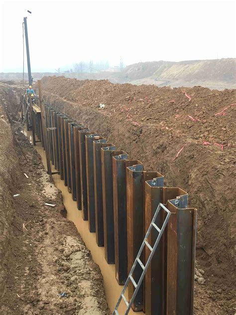 calculation steel sheet pile retaining content shunli steel group