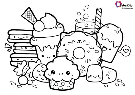easy  simple food coloring pages  kids bubakidscom