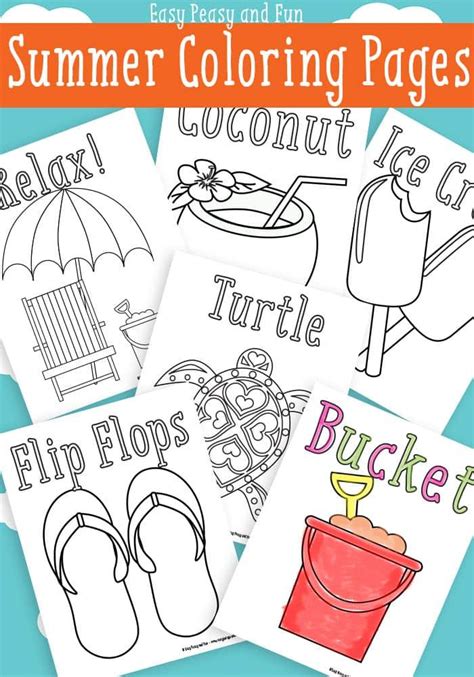 summer coloring pages  printable summer coloring pages summer