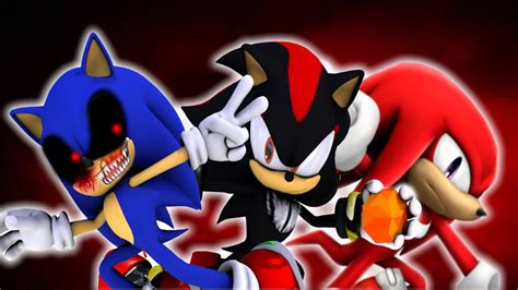 Sonic Exe Vs Knuckles And Shadow Youtube