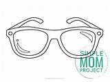 Sunglasses Simplemomproject sketch template