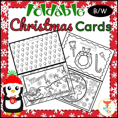 foldable christmas card printables