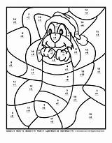 Subtraction Colouring sketch template