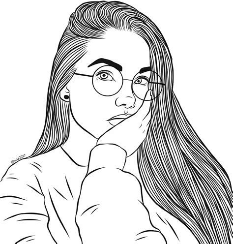 anime girl  glasses coloring page maxipx