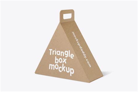 triangle box mockup mockup daddy