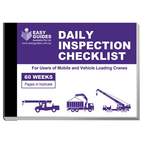 Daily Mobile Crane Inspection Checklist Riset