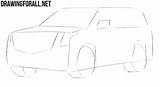 Escalade Cadillac Drawingforall sketch template