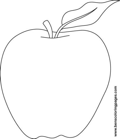 apple coloring pages printable  school apple template apple