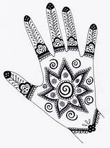 Henna Hand Mandala Tattoo Designs Mehndi Tattoos Drawing Hands Patterns Fun Pages Coloring Mandalas Colouring Portrait Self Project Indian Pattern sketch template