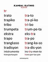 Katinig Kambal Klaster Halimbawa Homeworks Trato Transportasyon Tradisyon Tribo Trumpeta Ekstra Trapiko sketch template