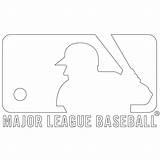 Mlb Coloring Baseball Logo Pages Printable Major League Cubs Dodgers Chicago Sports Miami Sport Logos Marlins Oakland Athletics Supercoloring Color sketch template