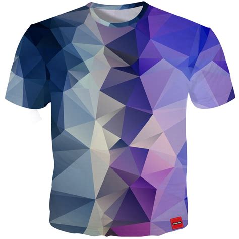 Youthup Cool 3d T Shirt Men Geometry 3d Print Sereoscopic Funny T Shirt