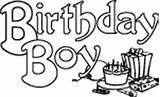 Birthday Coloring Boy Sign Pages Sheets Activity Printable sketch template
