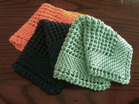 knit dishcloth patterns  beginners