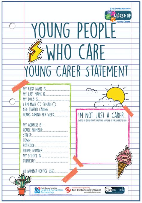 young carer statement carers link