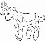 Goat Chivo Goats Granja Getdrawings Chivos Geit Landbouwbedrijf Kleurende Lindo Goatling Smiles Mother Mayka sketch template