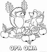 Opa Oma Egel sketch template