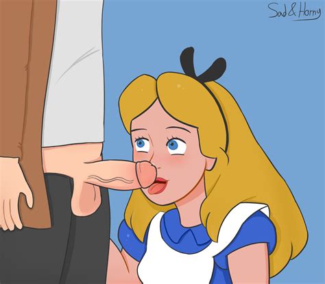 rule 34 alice alice in wonderland blowjob cartoon disney licking