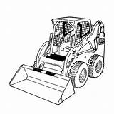 Bobcat Skid Steer Coloring Pages Loader Clipart Clip Number Front Sketch Tractor Drawing Serial Vin Kids Printable Loaders End Colouring sketch template