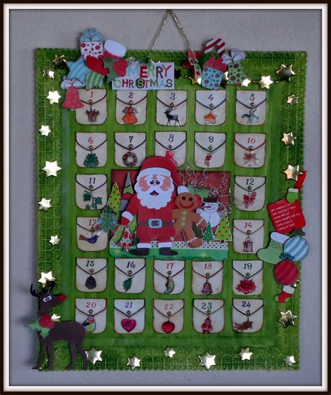 stunning homemade advent calendar  christmas scraperfect