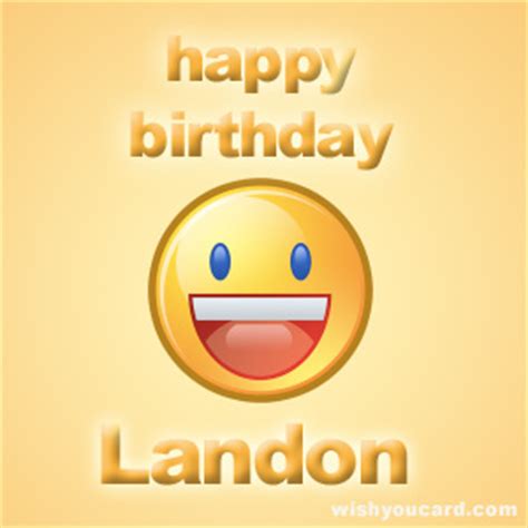 happy birthday landon   cards