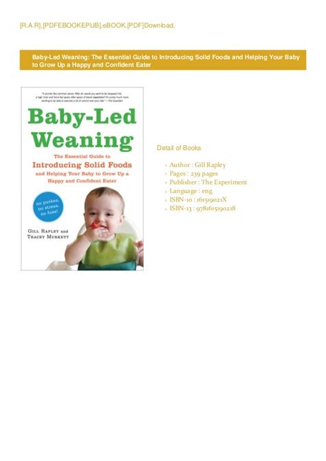 downloadpdfbaby led weaning  essential guide  introducing solid foods  helping