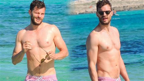 Hunk Alert Fifty Shades Of Grey Jamie Dornan Shirtless On The Beach