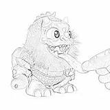 Crate Coloring Creatures Creature Pages Holiday Filminspector Downloadable Tongue Pull If sketch template