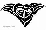 Tribal Heart Clip Clipart Cliparts Vector Tattoo Library sketch template