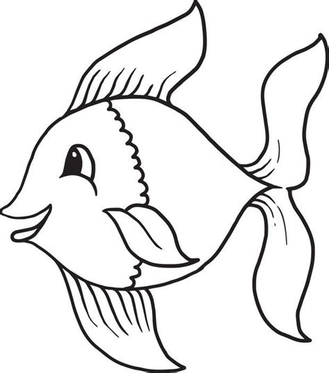 cartoon fish coloring page  owl coloring pages fish coloring page