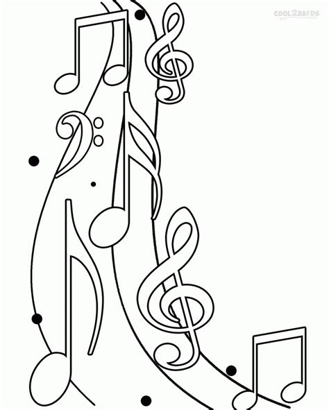 musical notes coloring pages coloring home
