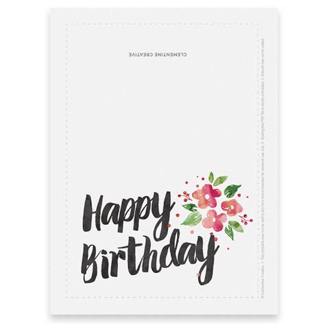 printable mom happy birthday card diy happy birthday card