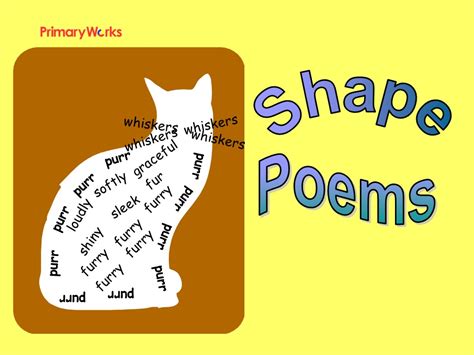 shape poems poetry ks  ks powerpoint
