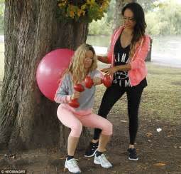Alicia Douvall Flashes Tum As She Works Out With Alex Reid S Girlfriend