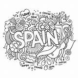 Lettering Spanien Spanje Voorzien Wine Fotosearch sketch template