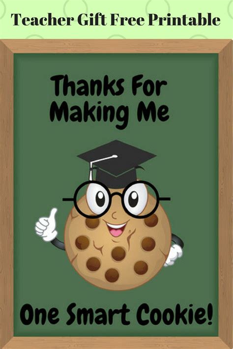 teacher gift tag printable   making   smart cookie