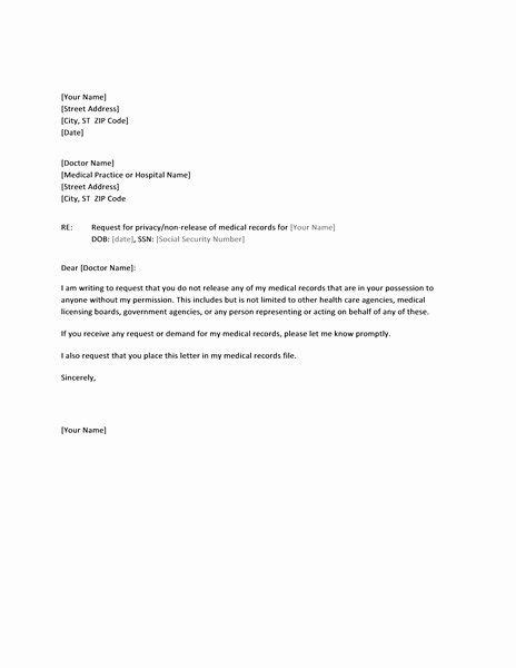 sample letter request medical records hairstylelist