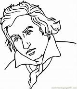 Beethoven Ludwig Kolorowanka Ausmalbilder Ausmalbild Bethoven Kolorowanki Maluchy Supercoloring Compositor Niemcy Drukuj Kategorii sketch template