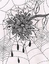 Cobwebs Spinne Spinnennetz Malvorlage Zentangle sketch template