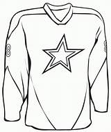 Coloring Jersey Football Blank Pages Printable Popular sketch template