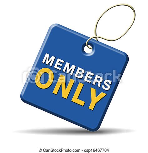 members  sign members  icon sign  sticker   member