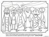 Coloring Pages Bible Samson Israelites Joshua Kids Book Idols Worshipping Israel Tribes Preschoolers Activities School Story Color Land Sunday Church sketch template