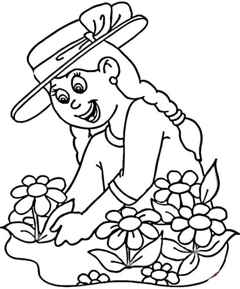 garden coloring pages worksheet school summer coloring pages