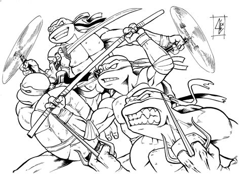 teenage mutant ninja turtles coloring pages colouring pages