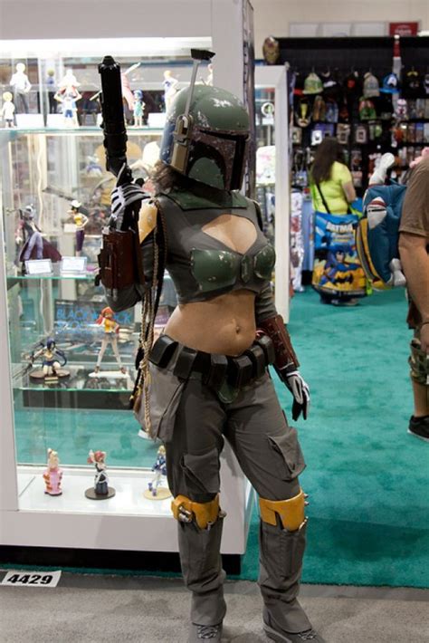 Sexy Female Boba Fett Cosplay With Awesome Helmet